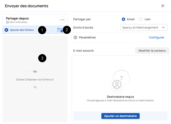 Envoyer des fichiers ou dossiers depuis votre plateforme Voltn de partage et depuis n’importe quel cloud_05