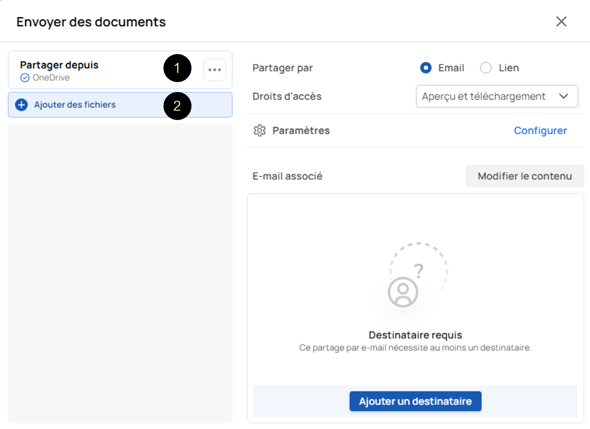 Envoyer des fichiers ou dossiers depuis votre plateforme Voltn de partage et depuis n’importe quel cloud_07