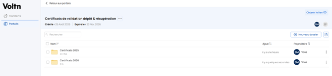 Créer et ajouter des fichiers ou dossiers sur votre portail depuis votre plateforme de partage_12