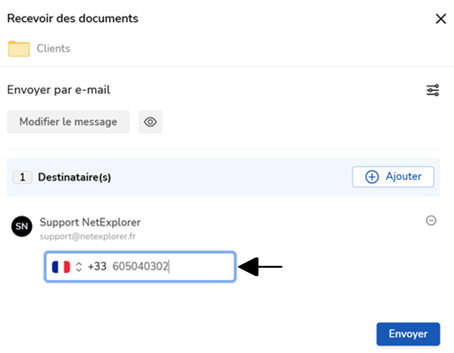 Recevoir des fichiers ou des dossiers depuis votre plateforme de partage_14