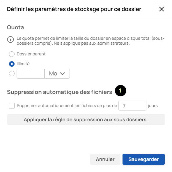 Mettre en place une purge - 1 (fenêtre)