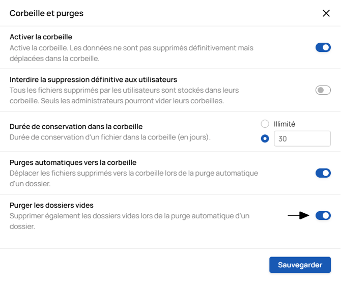 Mettre en place une purge - 3 (purger dossiers vides)-1
